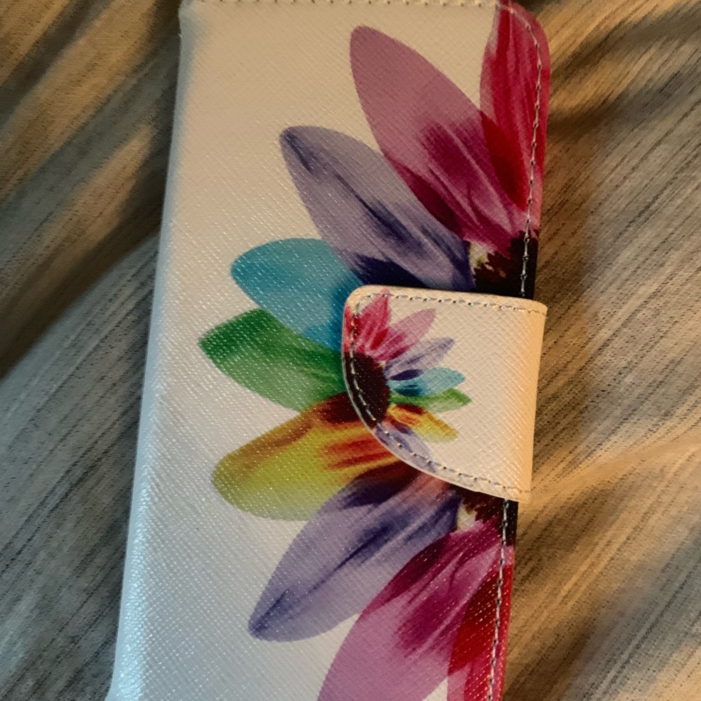 Iphone 6 flower wallet case
